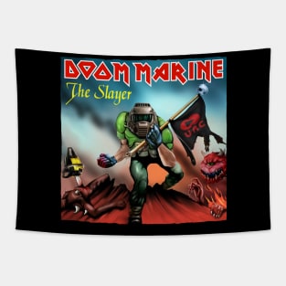 Doom Marine Cover Tapestry