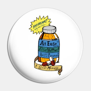 Radiohead - Fitter Happier - Pill Bottle Pin