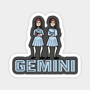 "Gemini" Shining Twins Zodiac Graphic Magnet