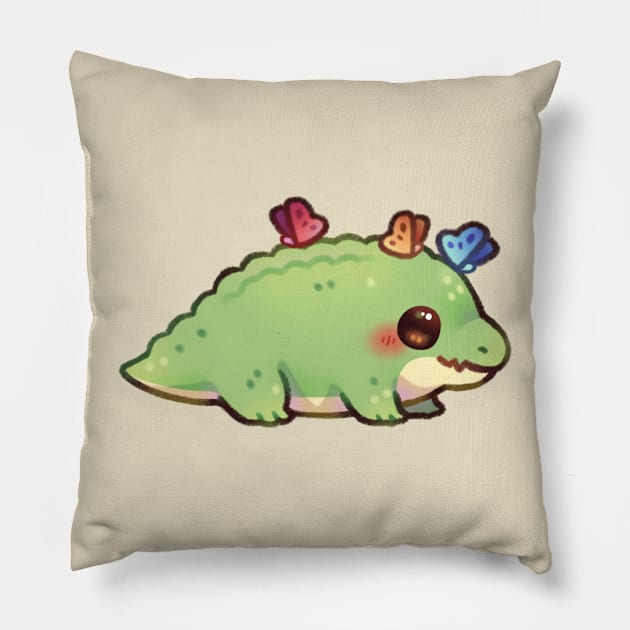 Crocodile and Friends Pillow by Riacchie Illustrations