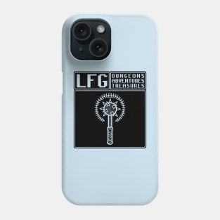 LFG Looking For Group Cleric Priest Mace Screen Dungeon Tabletop RPG TTRPG Phone Case