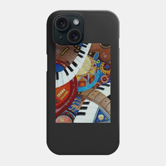 Musical Instrument Collage Phone Case by cheriedirksen