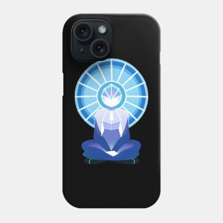 Aura Blue Meditation 05 Phone Case