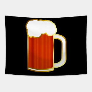 Beer Mug | Amber Brown & Golden Gradient Stroke Tapestry