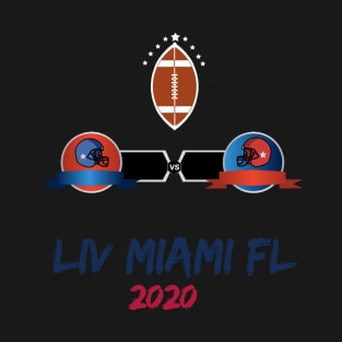 The Super Big Game Miami Bowl 2020 Football T-Shirt