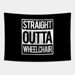 'Straight Outta Wheelchair' Hilarous Wheelchair Gift Tapestry