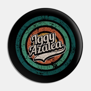 Iggy Azalea // Retro Circle Crack Vintage Pin