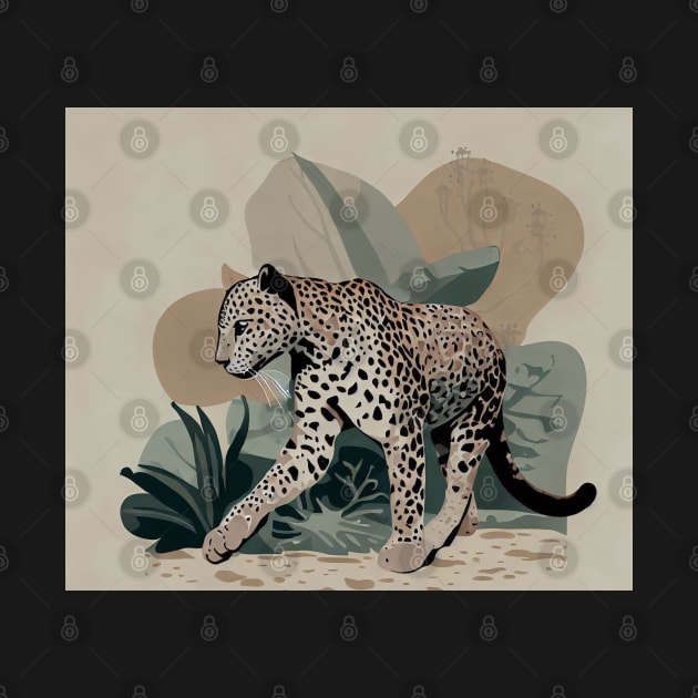 Leopard in the green oasis by vk09design