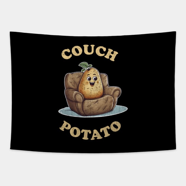 Couch Potato Vintage Tapestry by NineBlack