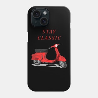 Stay Classic - Red Vespa Artwork Phone Case