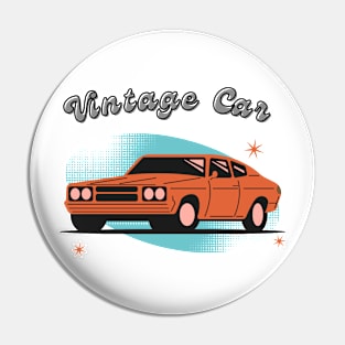 Vintage car Pin