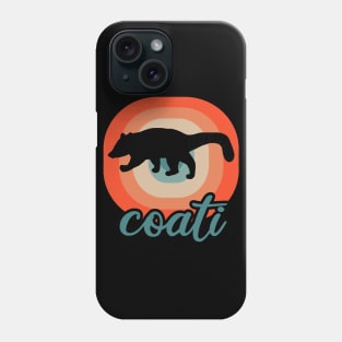 American coati animal motif illustration fan Phone Case