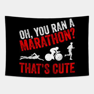 Funny Triathlon Triathlet Triathlete Gift Tapestry