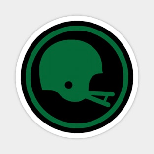 Two-Bar Helmet Minimalist Logo (Green) Magnet