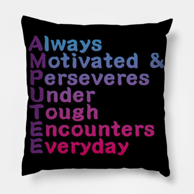 Amputee Inspirational Anagram Pillow by AlondraHanley