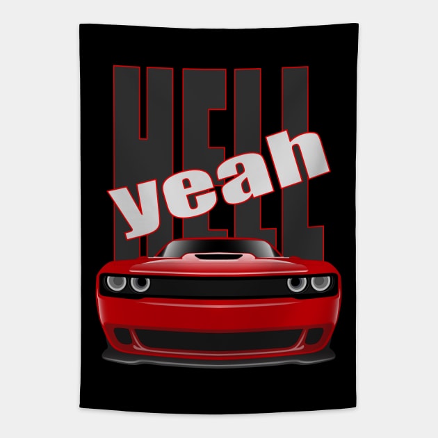 DODGE CHALLENGER Tapestry by HSDESIGNS