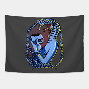 monster snake woman Tapestry