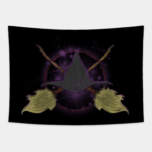 Witchy business Tapestry by schockgraphics