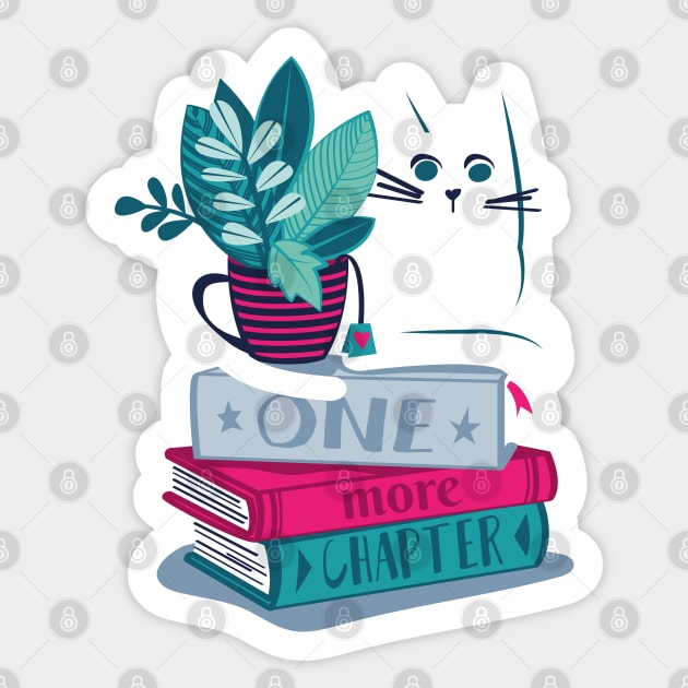 Pink and Blue Books - Books - Sticker