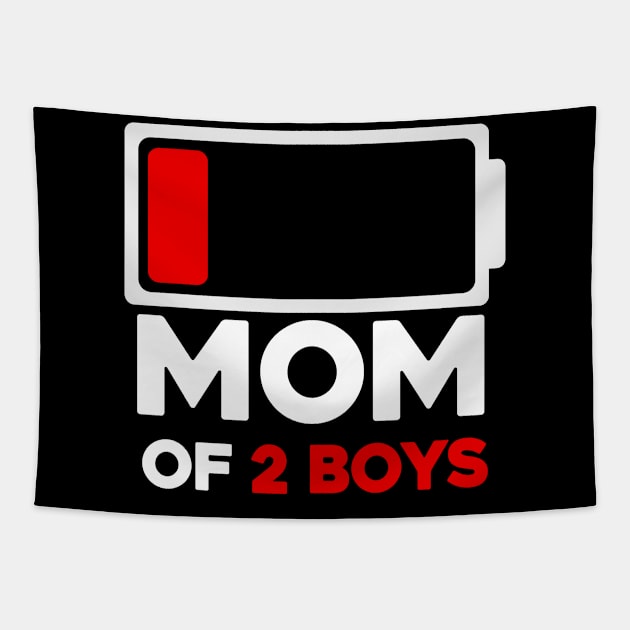 Mom of 2 Boys Tapestry by aesthetice1