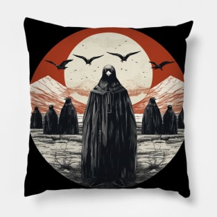 Conspiracy of Ravens Raven God Pillow