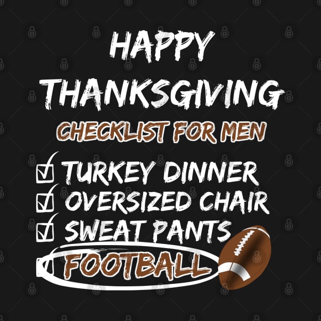 Happy Thanksgiving Checklist for Men by MedleyDesigns67