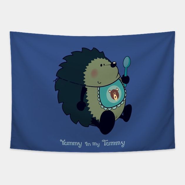 Yummy in my Tummy Tapestry by mangulica