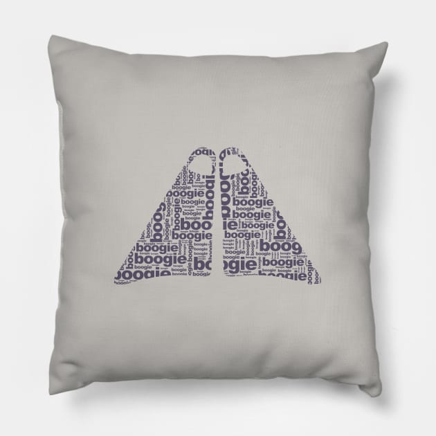 Boogie Fins Pillow by thesurfshirtco