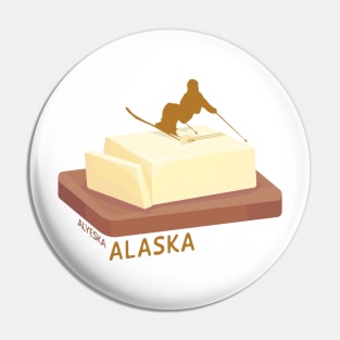 Ski Butter Carving | Alyeska Alaska Pin