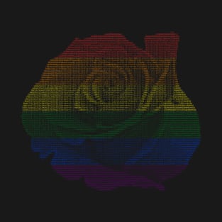 Pride Ascii Rose T-Shirt