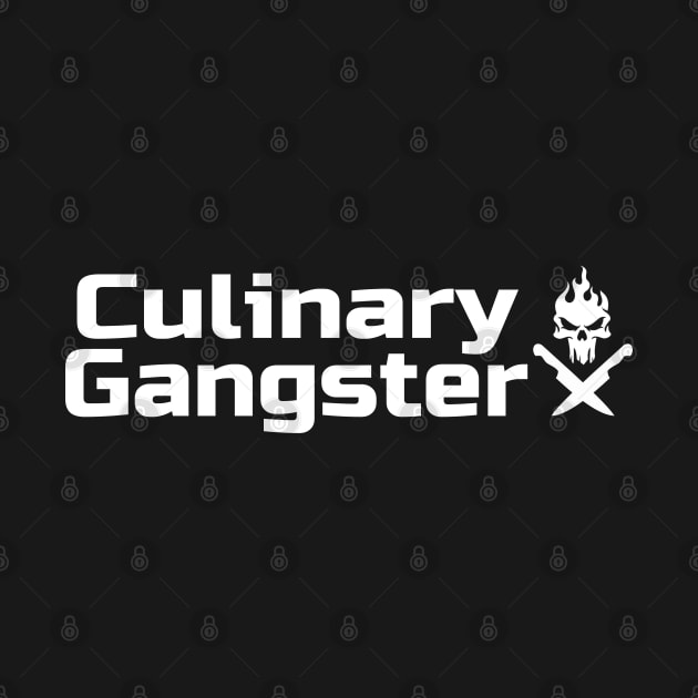 Culinary Gangster - Chef Knife & Flame by Duds4Fun