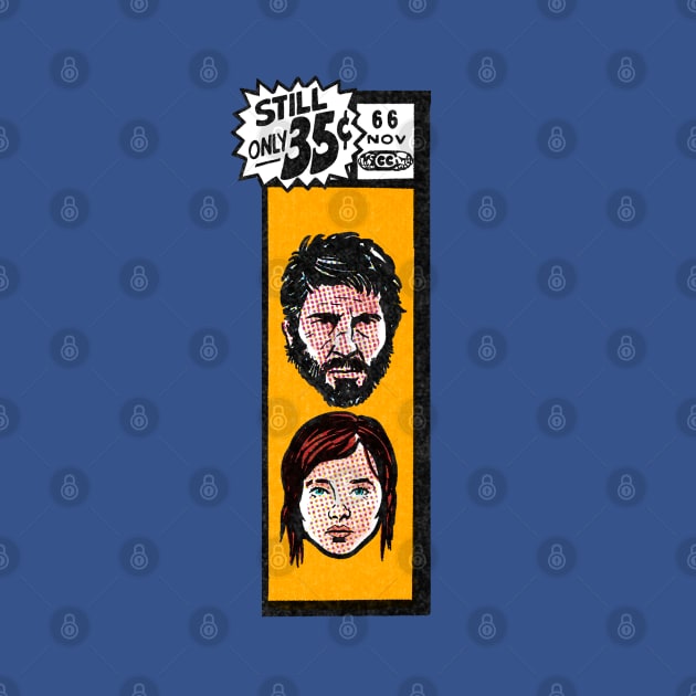 Comic book corner box - Joel & Ellie The Last of Us fan art by MarkScicluna