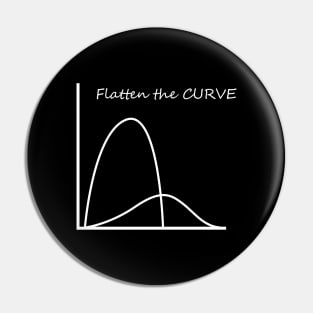 Flatten the curve Pin