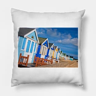 Hengistbury Head Beach Huts Bournemouth Dorset Pillow