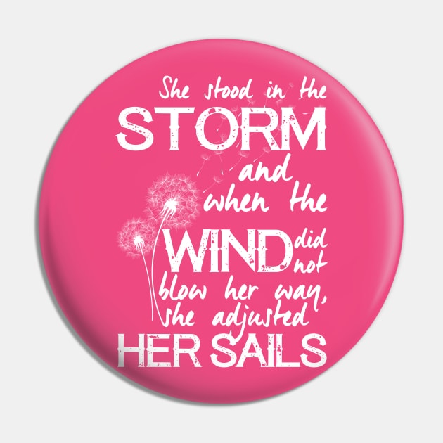 She stood in the storm...beautiful quote (white text) Pin by stylecomfy