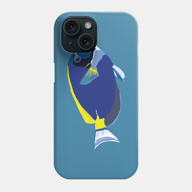 Blue Fish Phone Case by ElviaMontemayor
