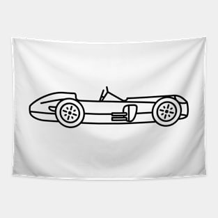 F1 World Champ Car 1955 Mercedes W196 Fangio Tapestry