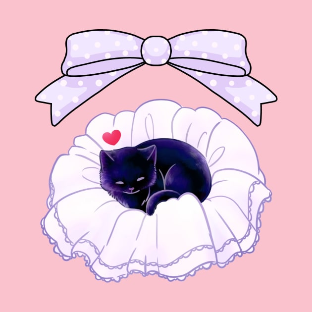 Petticoat Cat Black by Kittykaya