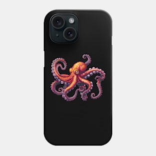 Pixel Octopus Phone Case