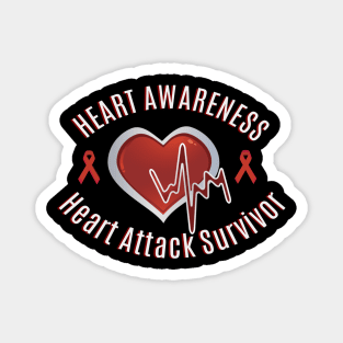 Heart Awareness for Heart Attack Survivor Magnet