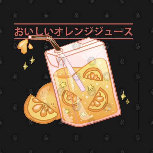 Cute Orange Juice Box by BramCrye