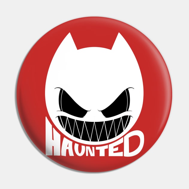 Haunted by Demons White Pin by chrisnazario