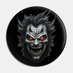 creepy face Pin