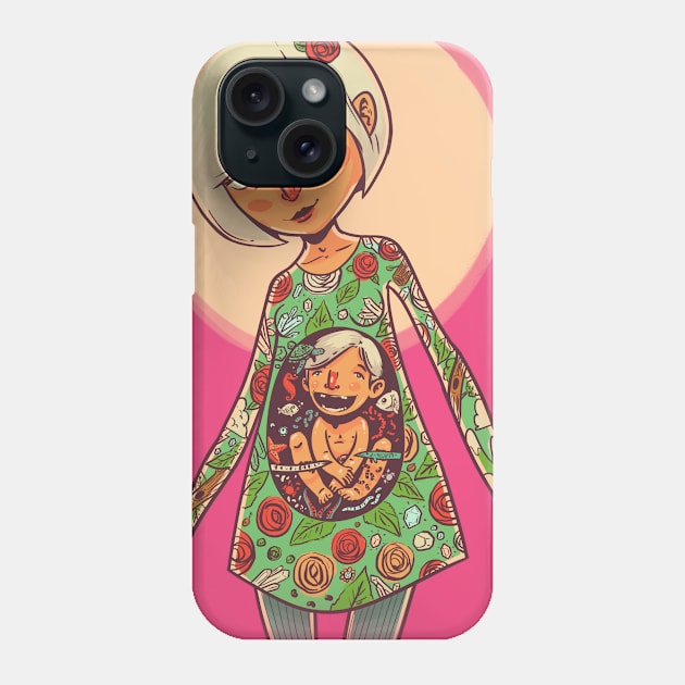 Mother with son Phone Case by planeador7