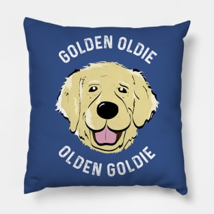 Golden Retriever Golden Oldie Retriever Dog Fan Pillow