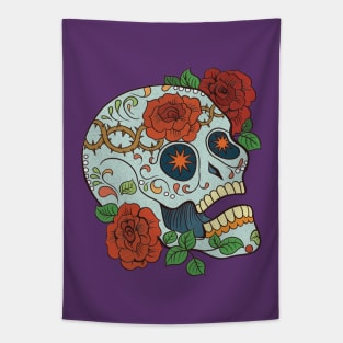 Calavera Roses Tapestry