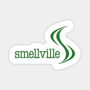 Smellville Logo Green Magnet