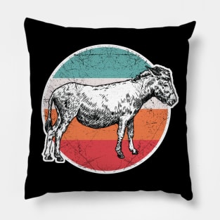 Vintage Retro Donkey Pillow