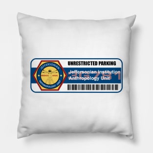 Jeffersonian Institution Parking Permit Pillow