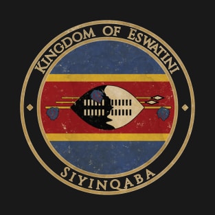 Vintage Kingdom of Eswatini Swaziland Africa African Flag T-Shirt
